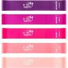 image:imageFit Simplify Resistance Loop Exercise Bands with Instruction Guide and Carry Bag Set of 5Berry