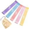 image:imageFit Simplify Resistance Loop Exercise Bands with Instruction Guide and Carry Bag Set of 5Pastel