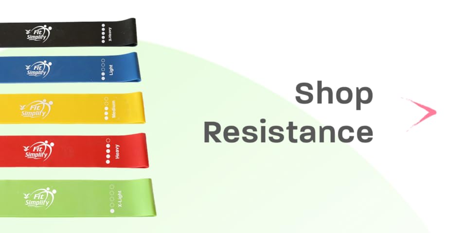 FitSimplify original resistance band set for full body workouts
