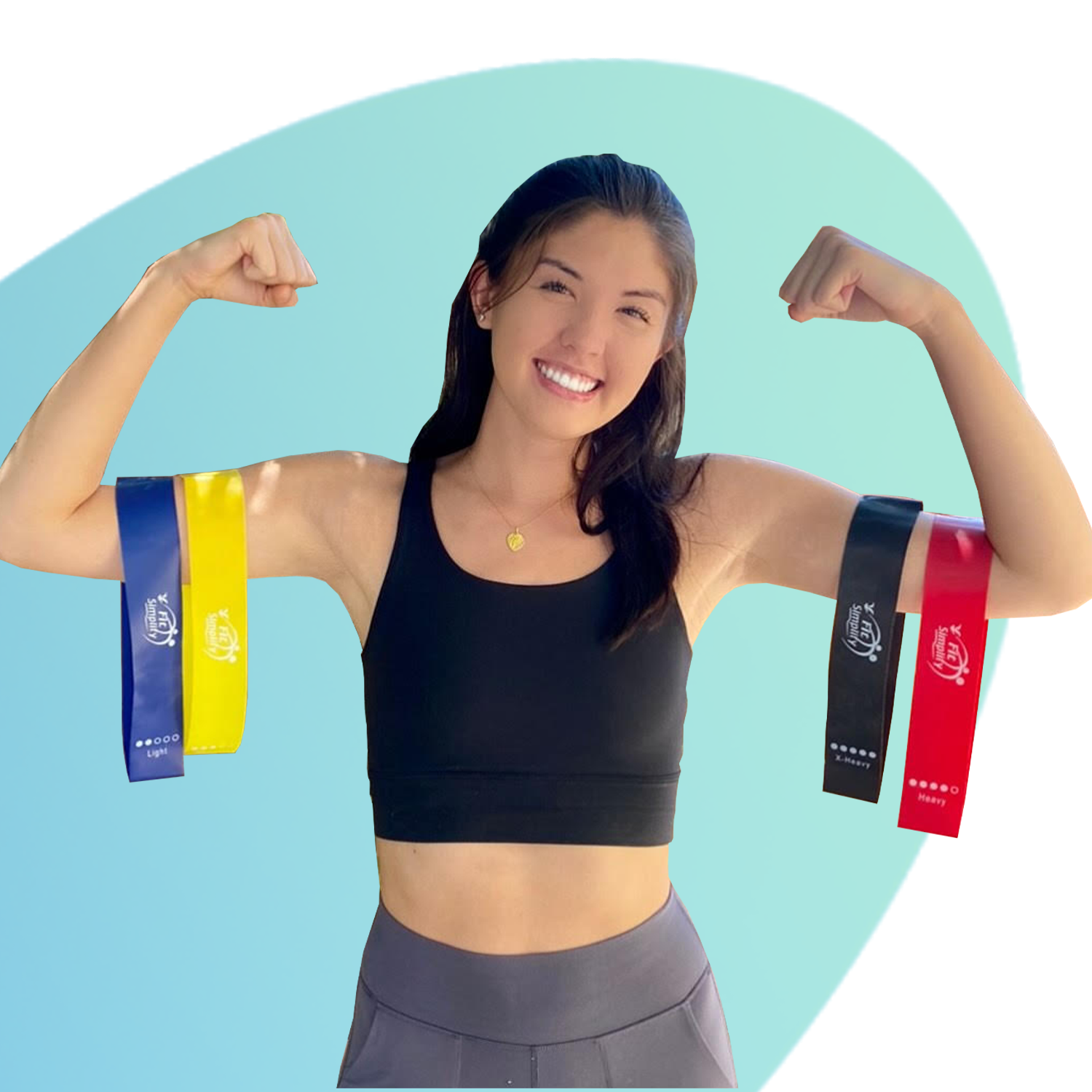 FitSimplify all-in-one resistance tube set for full body training